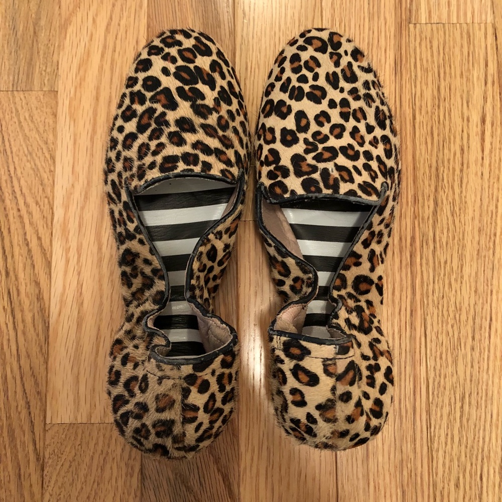 Henry Bendel leopard flats